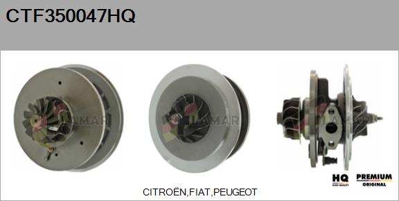 Core assembly, turbocharger (CTF350047HQ)