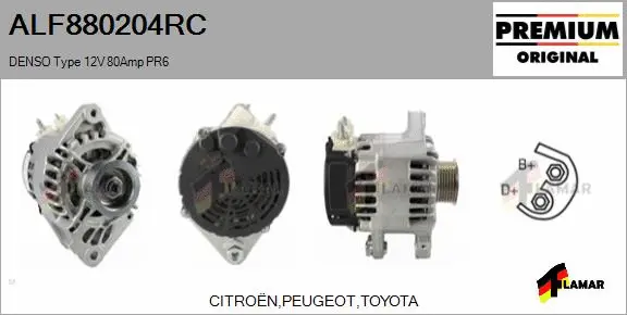 Alternator (ALF880204RC)