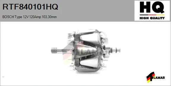 Rotor, alternator (RTF840101HQ)