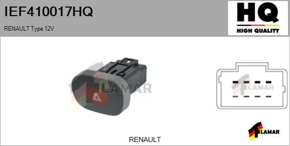 Hazard Warning Light Switch (IEF410017HQ)
