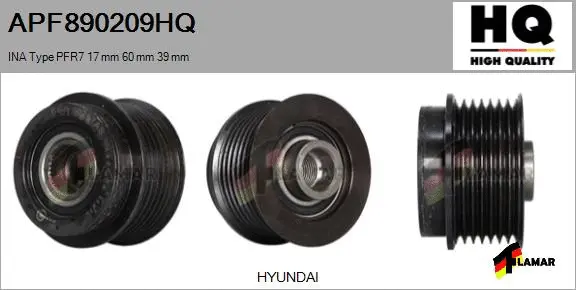 Belt Pulley, alternator (APF890209HQ)