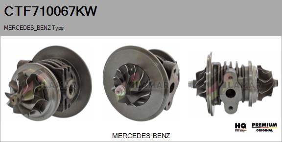 Core assembly, turbocharger (CTF710067KW)