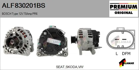 Alternator (ALF830201BS)