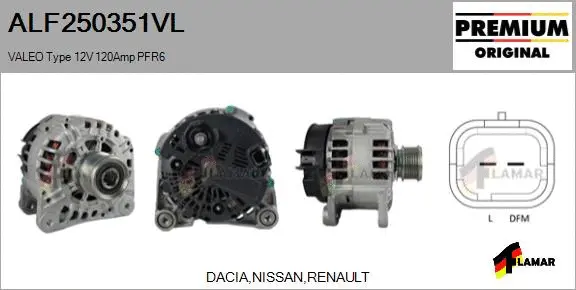 Alternator (ALF250351VL)