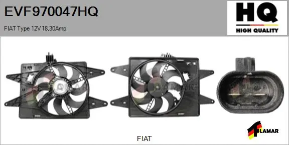 Electric Motor, radiator fan (EVF970047HQ)