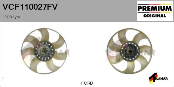 Clutch, radiator fan (VCF110027FV)