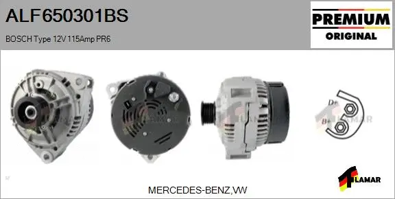 Alternator (ALF650301BS)