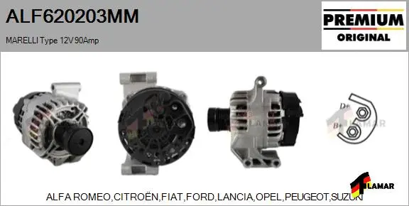 Alternator (ALF620203MM)