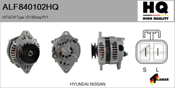 Alternator (ALF840102HQ)