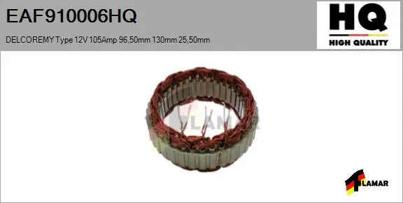 Stator, alternator (EAF910006HQ)