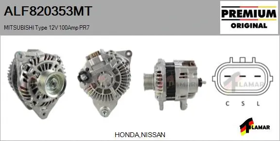 Alternator (ALF820353MT)