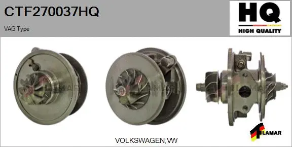 Core assembly, turbocharger (CTF270037HQ)