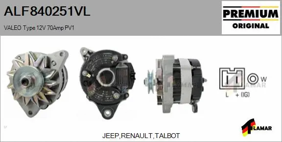 Alternator (ALF840251VL)