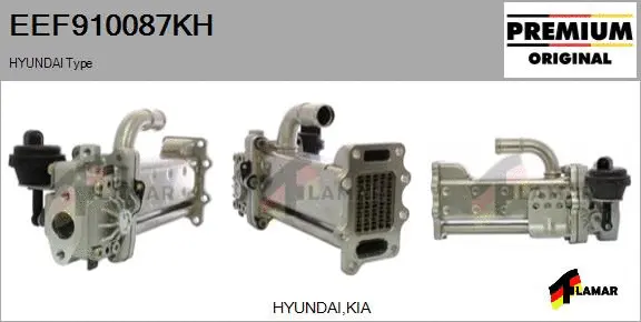 Cooler, exhaust gas recirculation (EEF910087KH)