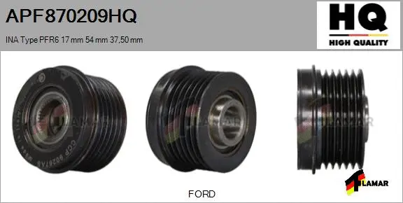 Belt Pulley, alternator (APF870209HQ)