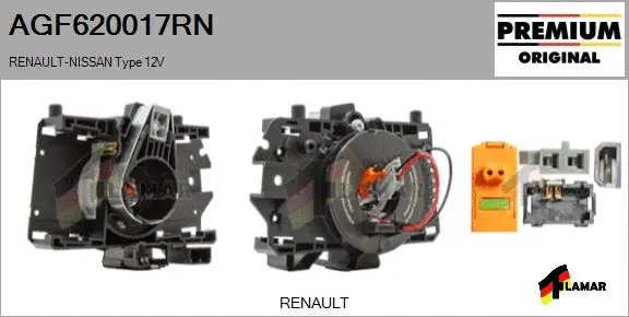 Clockspring, airbag (AGF620017RN)