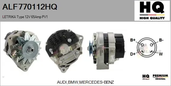 Alternator (ALF770112HQ)