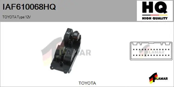 Switch, window regulator (IAF610068HQ)