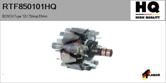 Rotor, alternator (RTF850101HQ)