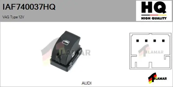 Switch, window regulator (IAF740037HQ)