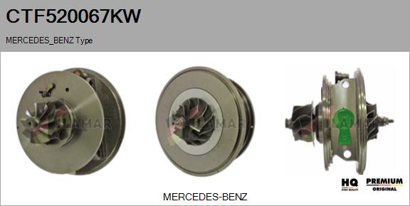 Core assembly, turbocharger (CTF520067KW)