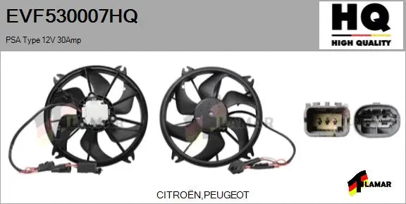 Electric Motor, radiator fan (EVF530007HQ)