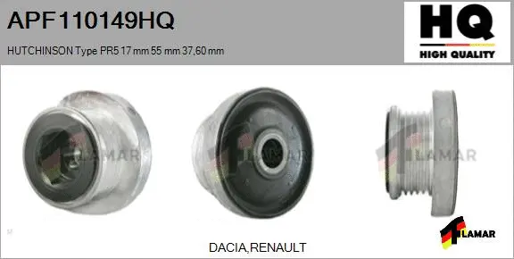 Belt Pulley, alternator (APF110149HQ)