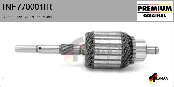 Armature, starter (INF770001IR)