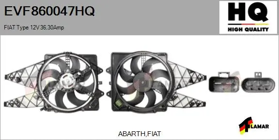 Electric Motor, radiator fan (EVF860047HQ)