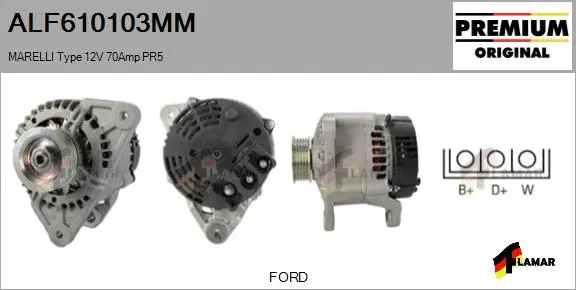 Alternator (ALF610103MM)
