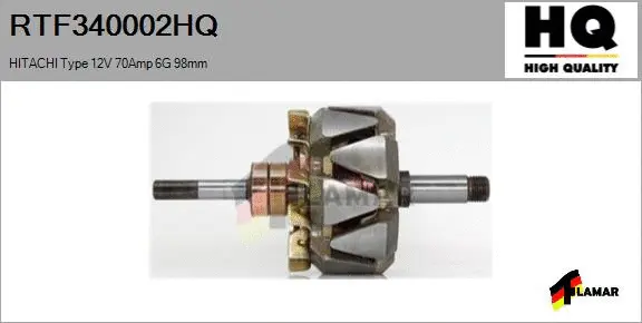 Rotor, alternator (RTF340002HQ)