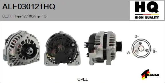 Alternator (ALF030121HQ)