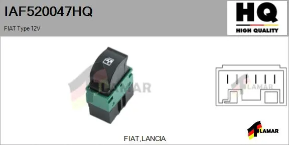 Switch, window regulator (IAF520047HQ)
