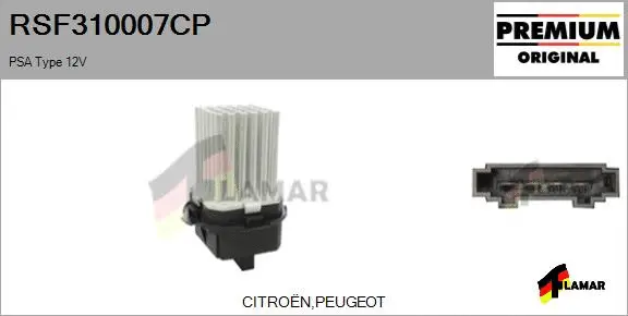 Resistor, interior blower (RSF310007CP)