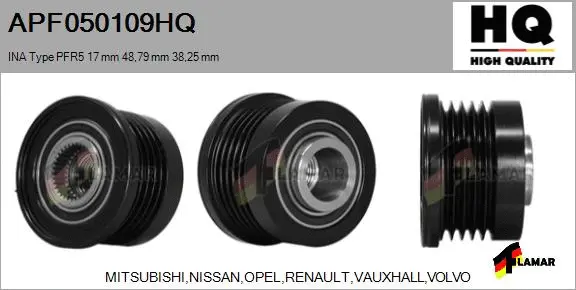 Belt Pulley, alternator (APF050109HQ)