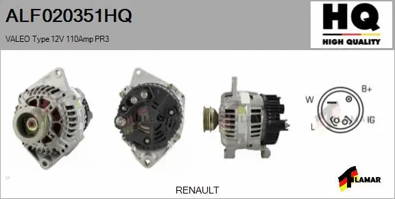 Alternator (ALF020351HQ)