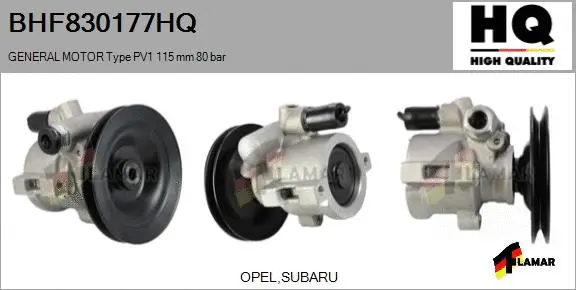 Hydraulic Pump, steering (BHF830177HQ)