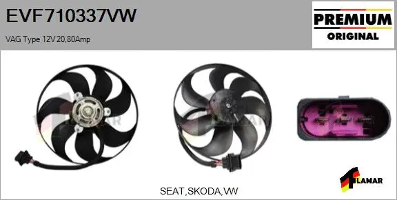 Fan, engine cooling (EVF710337VW)