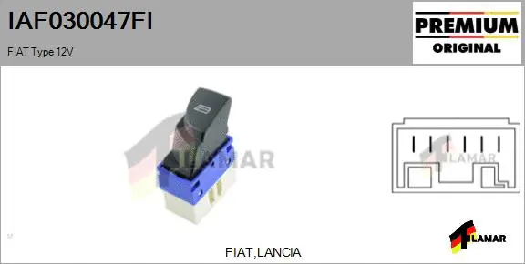 Switch, window regulator (IAF030047FI)