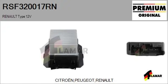 Resistor, interior blower (RSF320017RN)