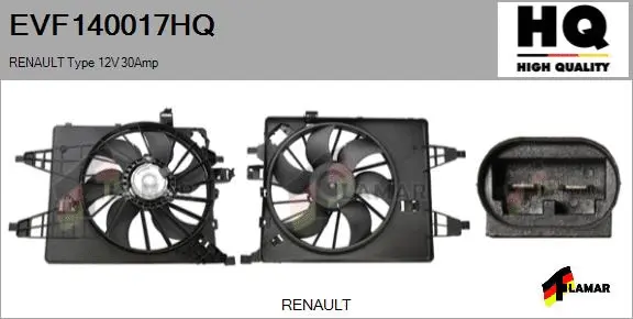 Electric Motor, radiator fan (EVF140017HQ)