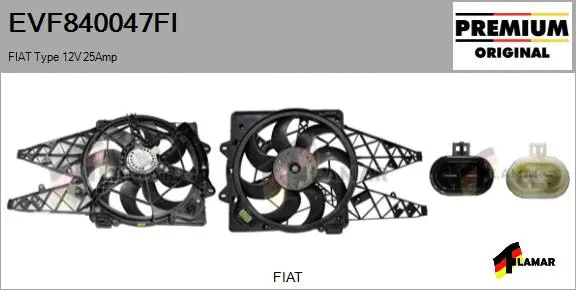 Electric Motor, radiator fan (EVF840047FI)