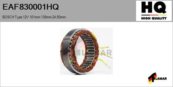 Stator, alternator (EAF830001HQ)