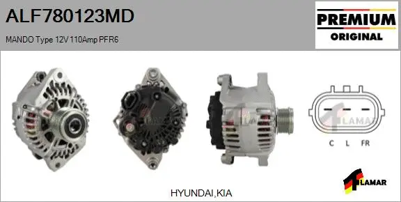 Alternator (ALF780123MD)