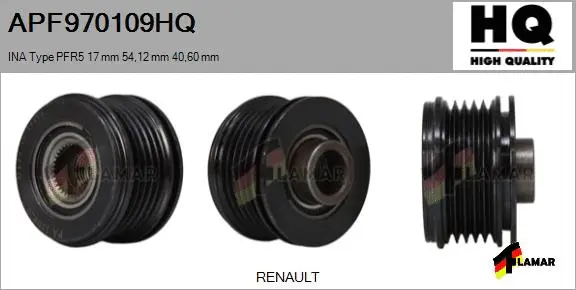 Belt Pulley, alternator (APF970109HQ)