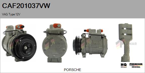 Compressor, air conditioning (CAF201037VW)