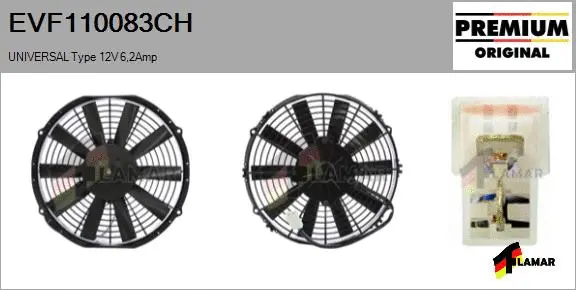 Electric Motor, radiator fan (EVF110083CH)