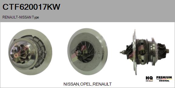 Core assembly, turbocharger (CTF620017KW)