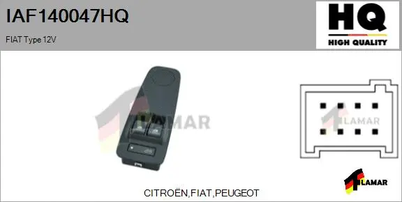 Switch, window regulator (IAF140047HQ)