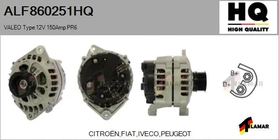 Alternator (ALF860251HQ)